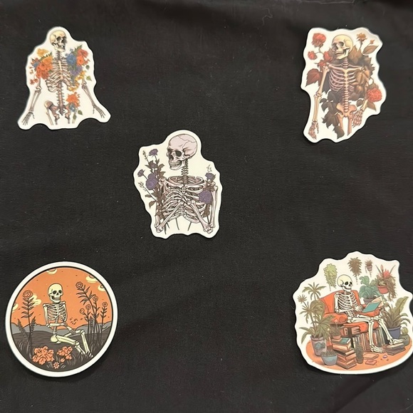 Other - Floral skull stickers/decals.